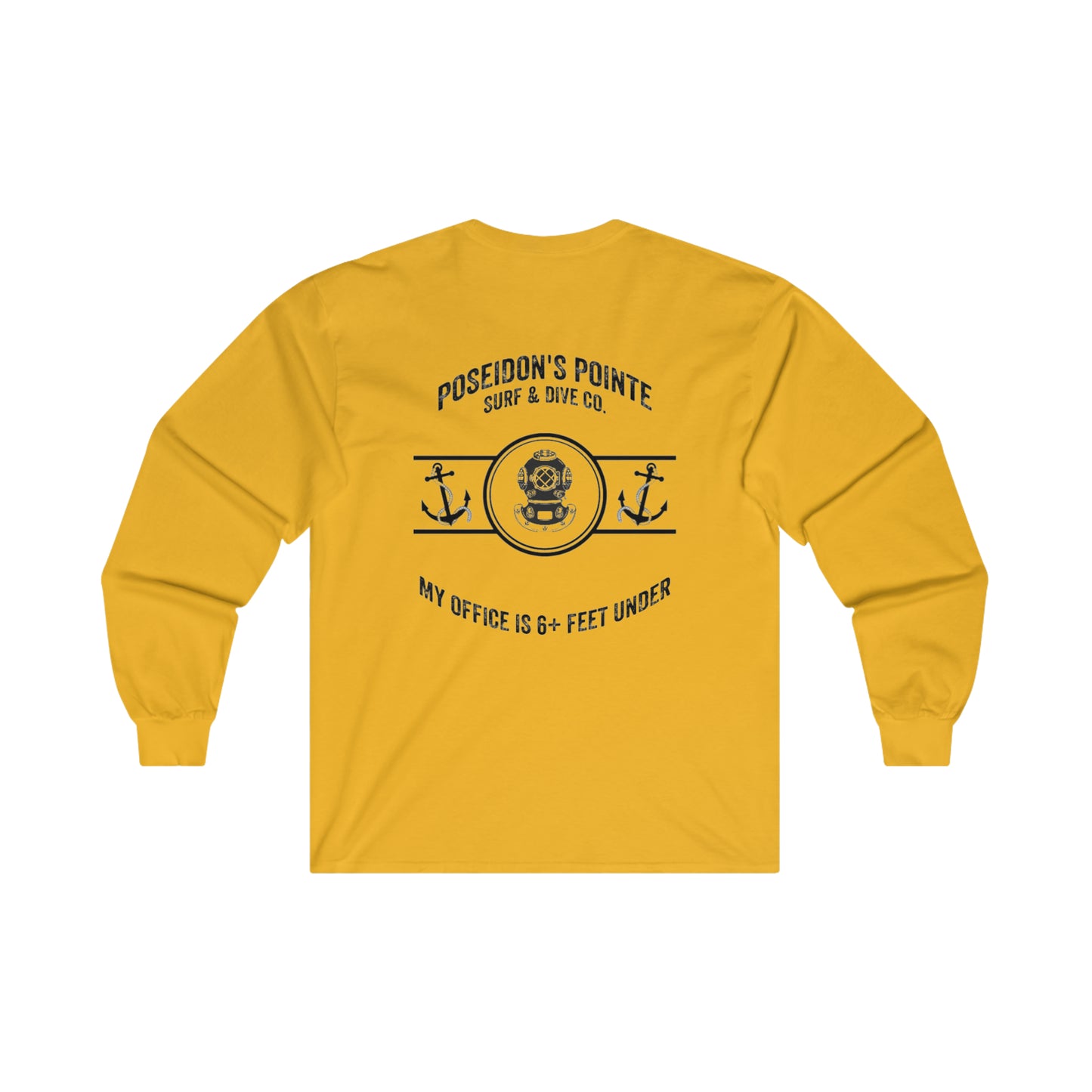 My Office is 6+ Feet Under w/ MAK V Helmet - Ultra Cotton Long Sleeve Tee