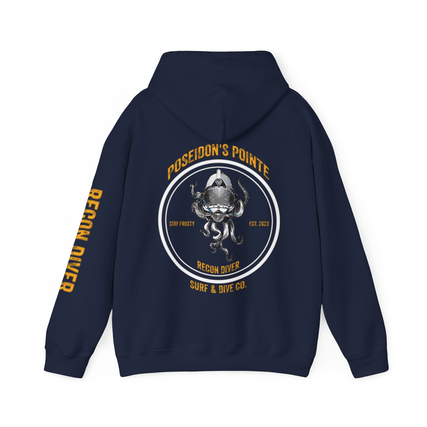 Recon Diver - Skullupus in Kirby Morgan Helmet - Unisex Heavy Blend™ Hooded Sweatshirt