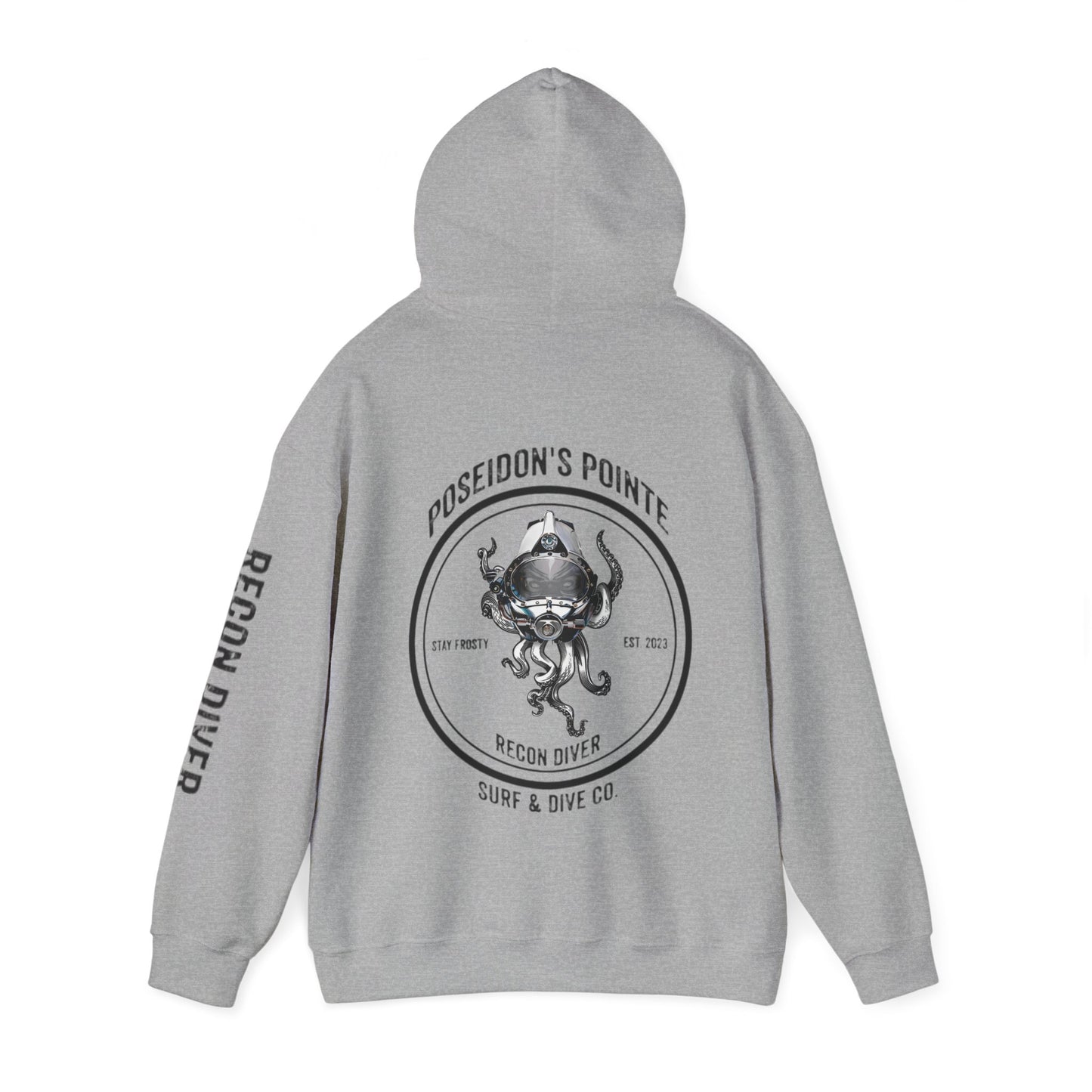 Recon Diver - Skullupus in Kirby Morgan Helmet - Unisex Heavy Blend™ Hooded Sweatshirt