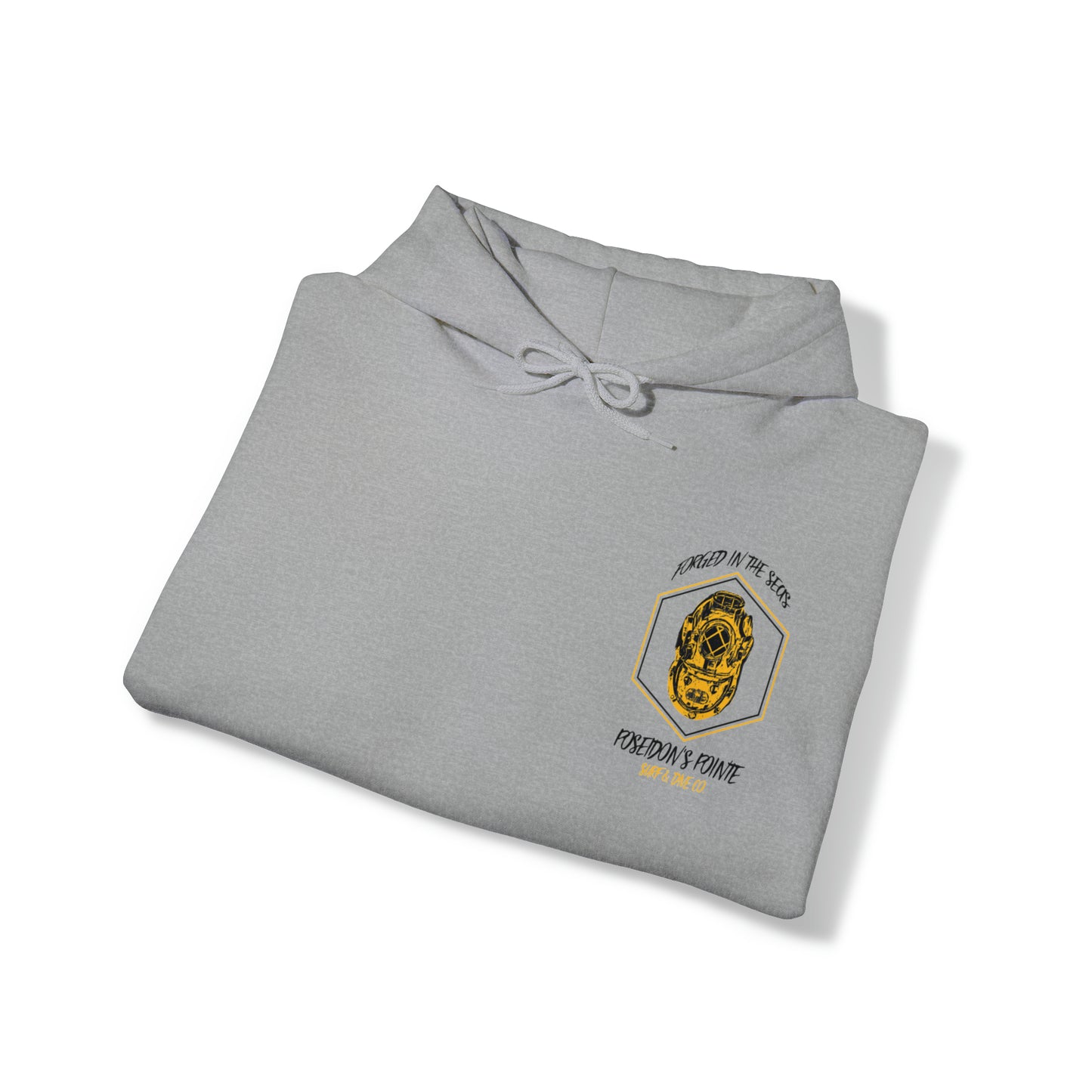 Deep Sea Diver - Forged in the Seas MAK V Dive Helmet - Unisex Heavy Blend™ Hooded Sweatshirt
