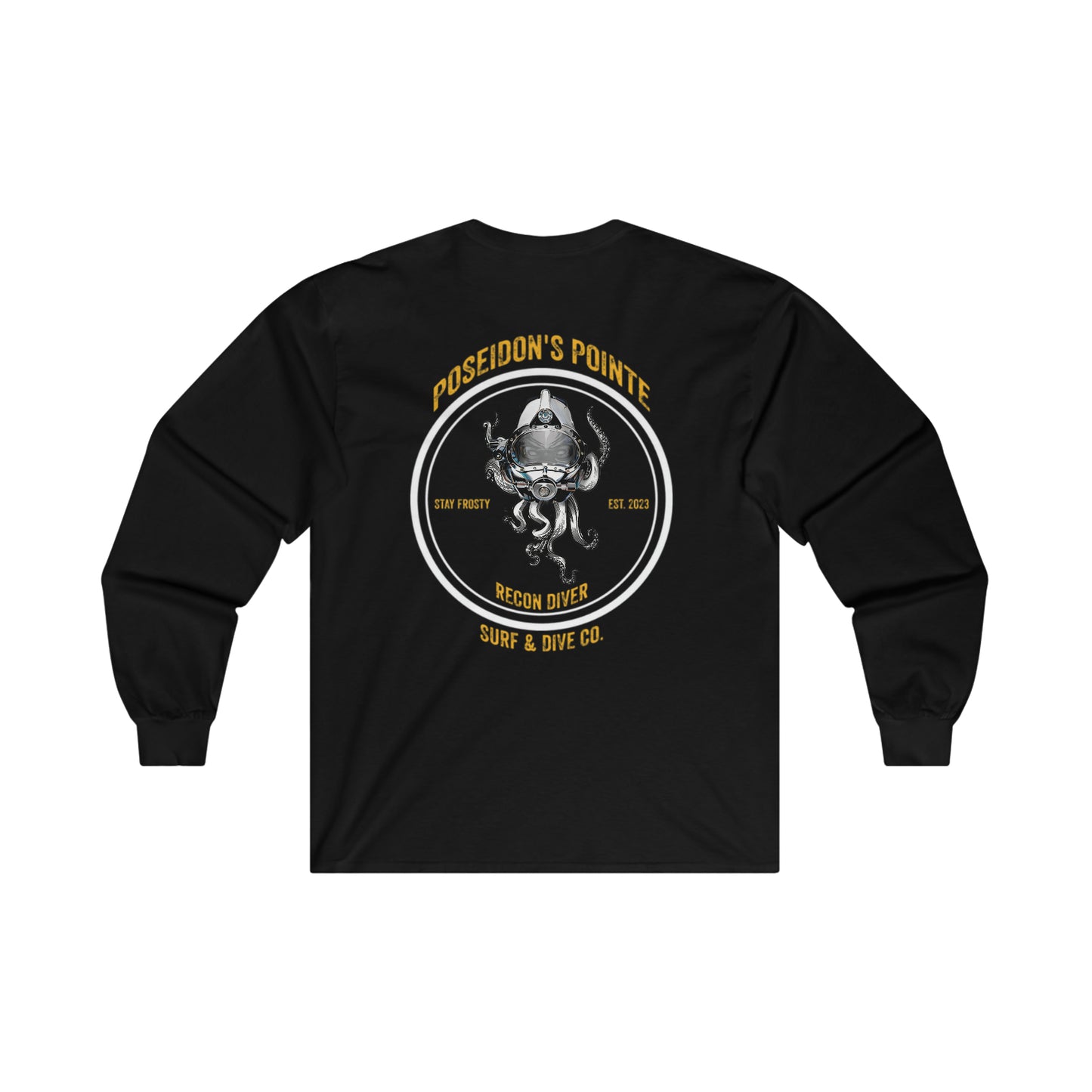 Recon Diver - Skullupus in Kirby Morgan Helmet - Ultra Cotton Long Sleeve Tee