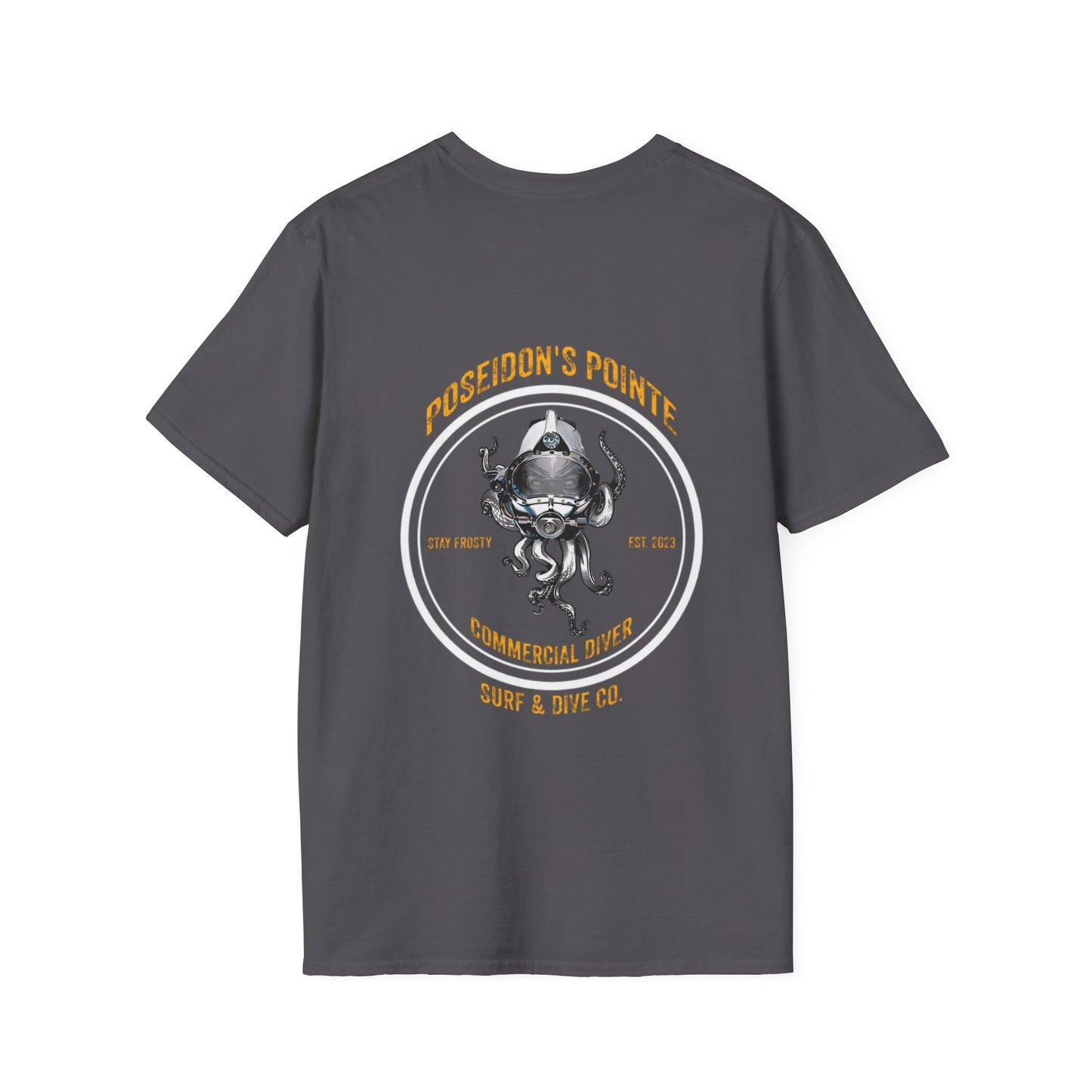 Commercial Diver - Skullupus in Kirby Morgan Dive Helmet Unisex Softstyle T-Shirt