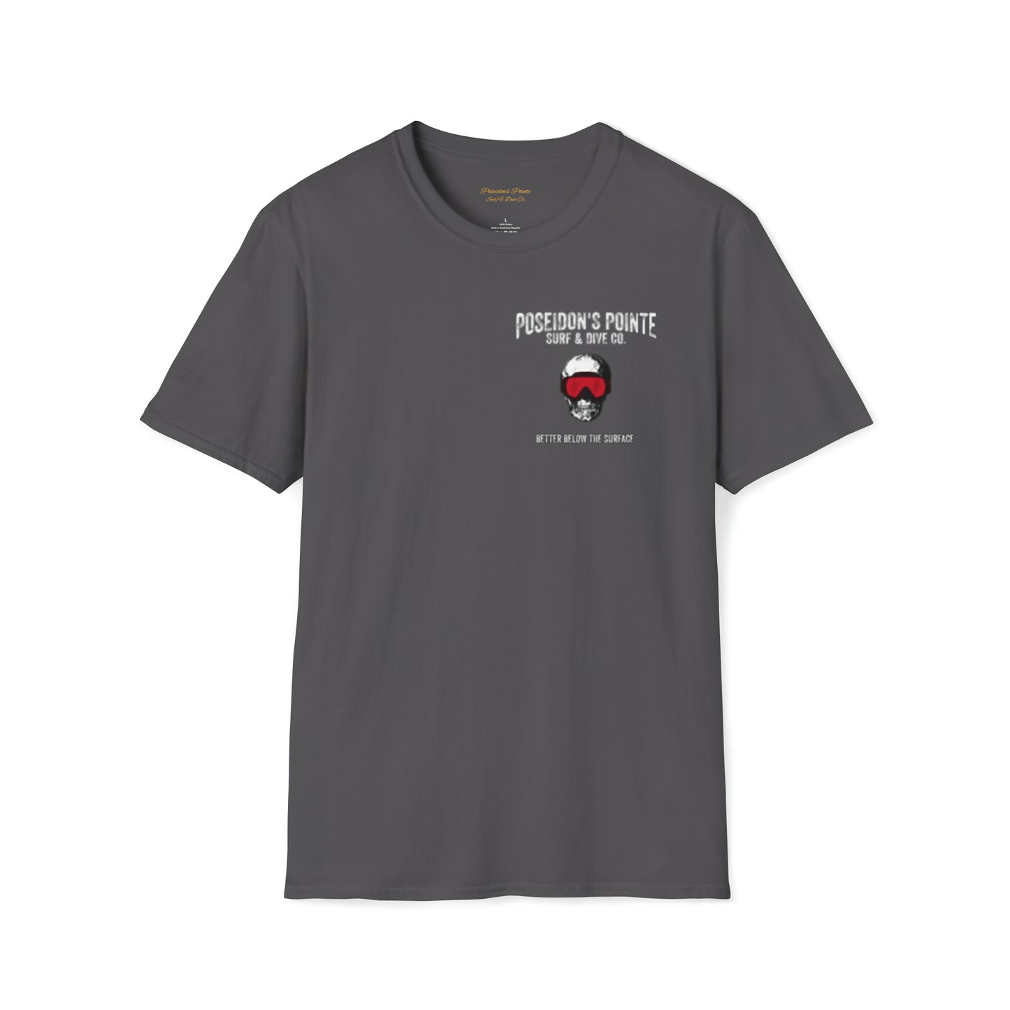 Better Below the Surface w/ Diver Down Flag Unisex Softstyle T-Shirt