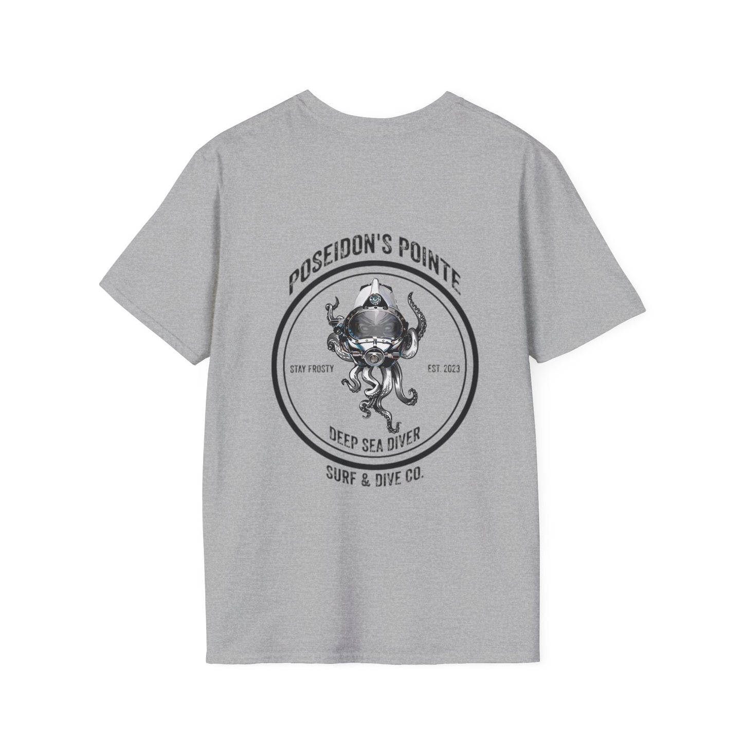 Deep Sea Diver - Skullupus in Kirby Morgan Dive Helmet Unisex Softstyle T-Shirt