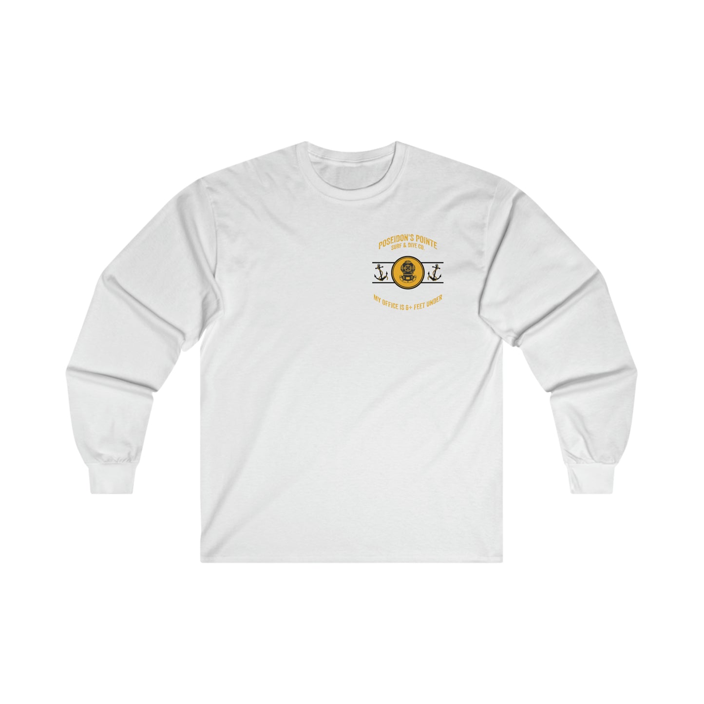 My Office is 6+ Feet Under w/ MAK V Helmet - Ultra Cotton Long Sleeve Tee