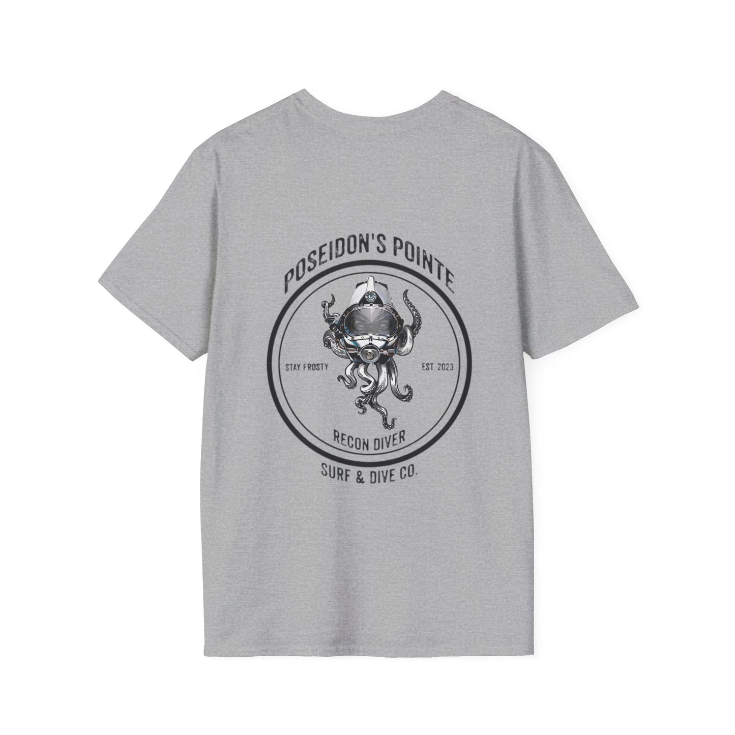 Recon Diver - Skullupus in Kirby Morgan Dive Helmet Unisex Softstyle T-Shirt