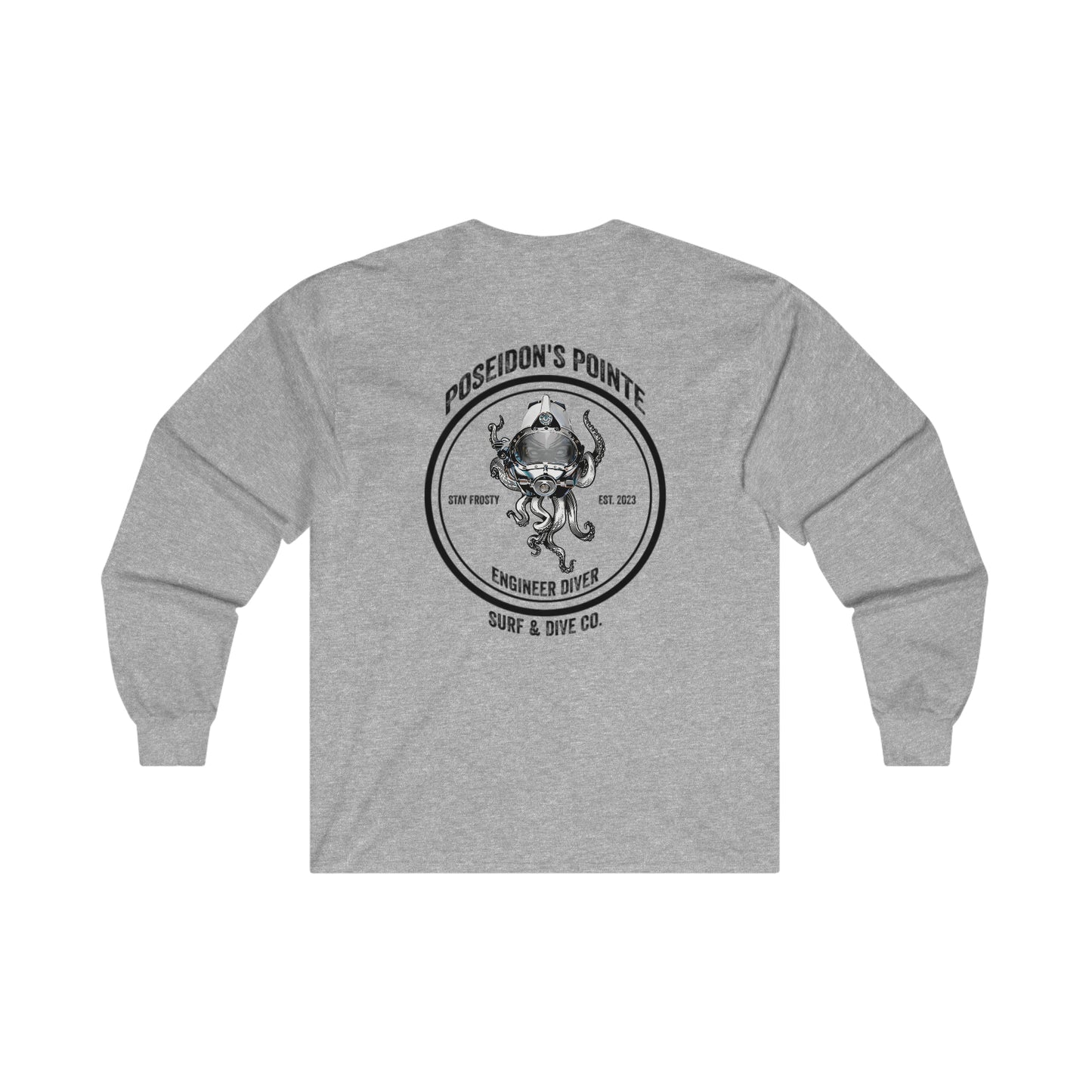 Engineer Diver - Skullupus in Kirby Morgan Helmet - Ultra Cotton Long Sleeve Tee