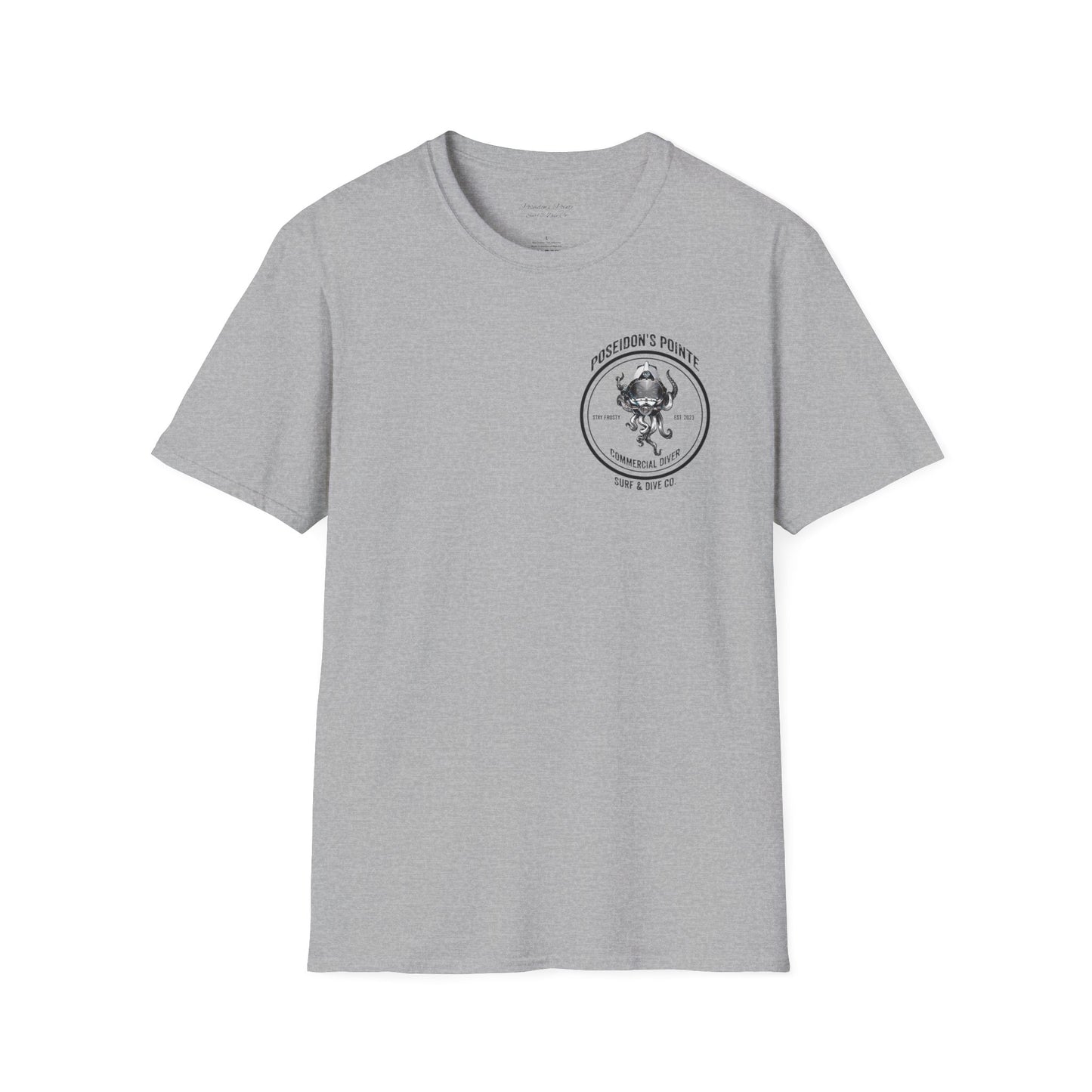 Commercial Diver - Skullupus in Kirby Morgan Dive Helmet Unisex Softstyle T-Shirt