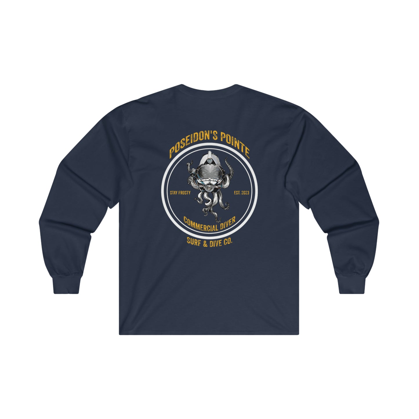 Commercial Diver - Skullupus in Kirby Morgan Helmet - Ultra Cotton Long Sleeve Tee