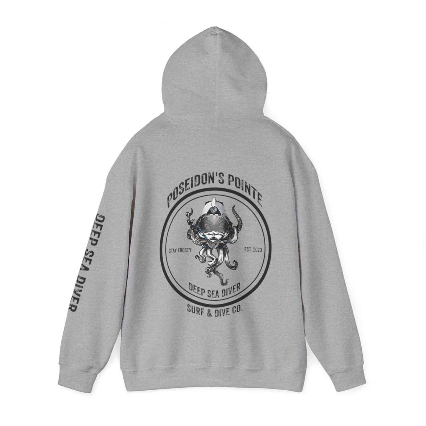 Deep Sea Diver - Skullupus in Kirby Morgan Helmet - Unisex Heavy Blend™ Hooded Sweatshirt