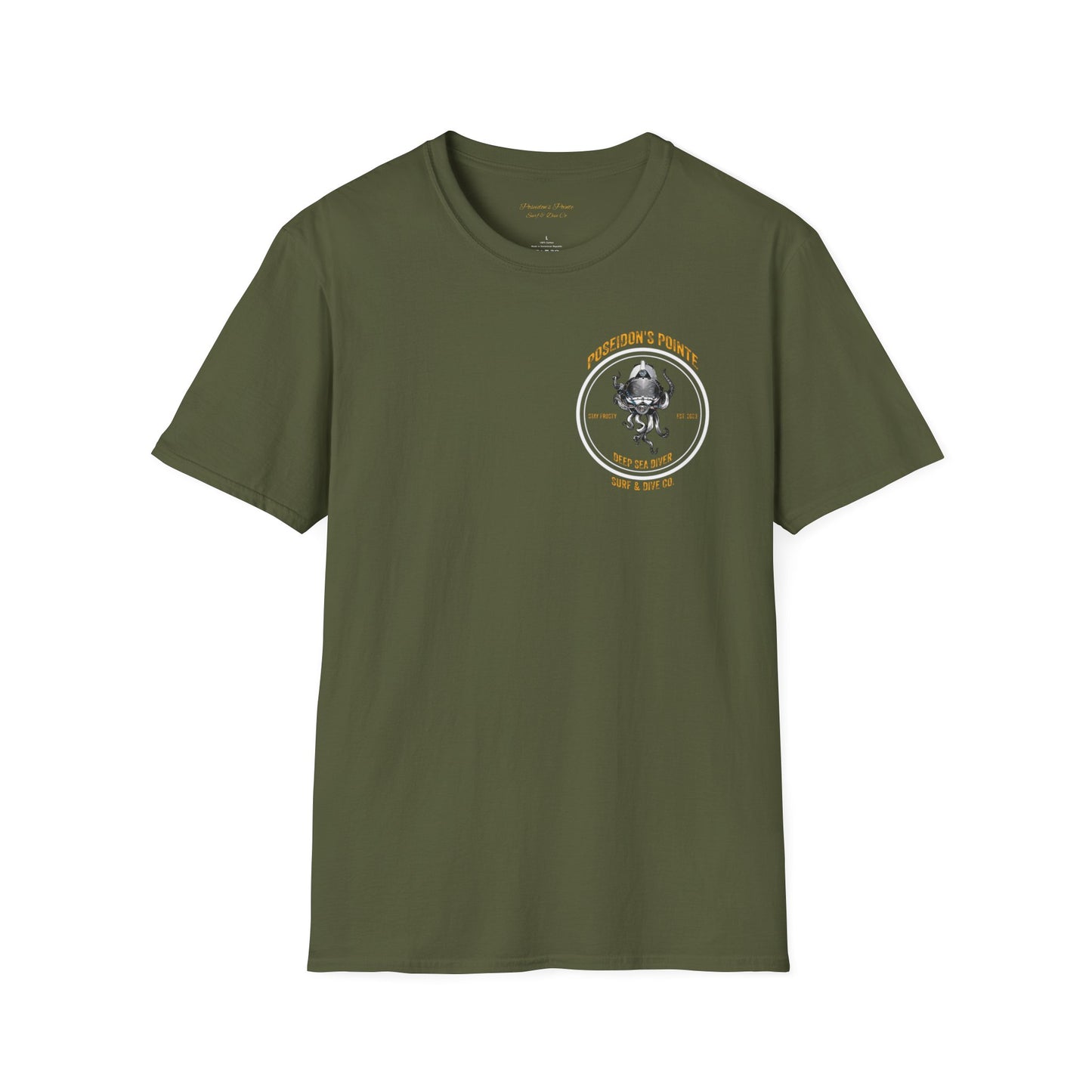 Deep Sea Diver - Skullupus in Kirby Morgan Dive Helmet Unisex Softstyle T-Shirt
