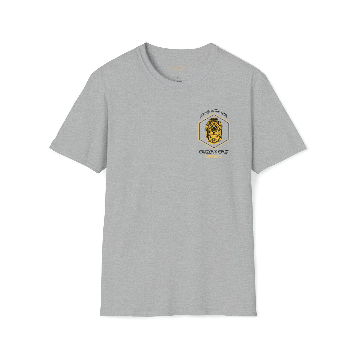 Forged in the Seas MAK V Dive Helmet Unisex Softstyle T-Shirt