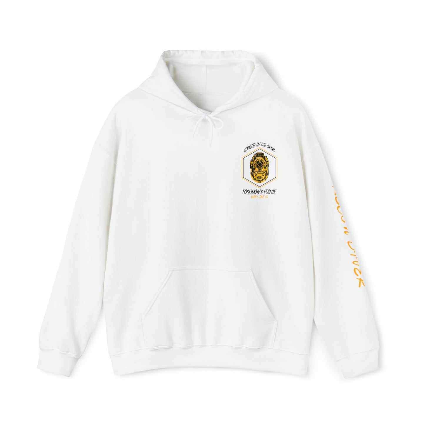 Recon Diver - Forged in the Seas MAK V Dive Helmet - Unisex Heavy Blend™ Hooded Sweatshirt
