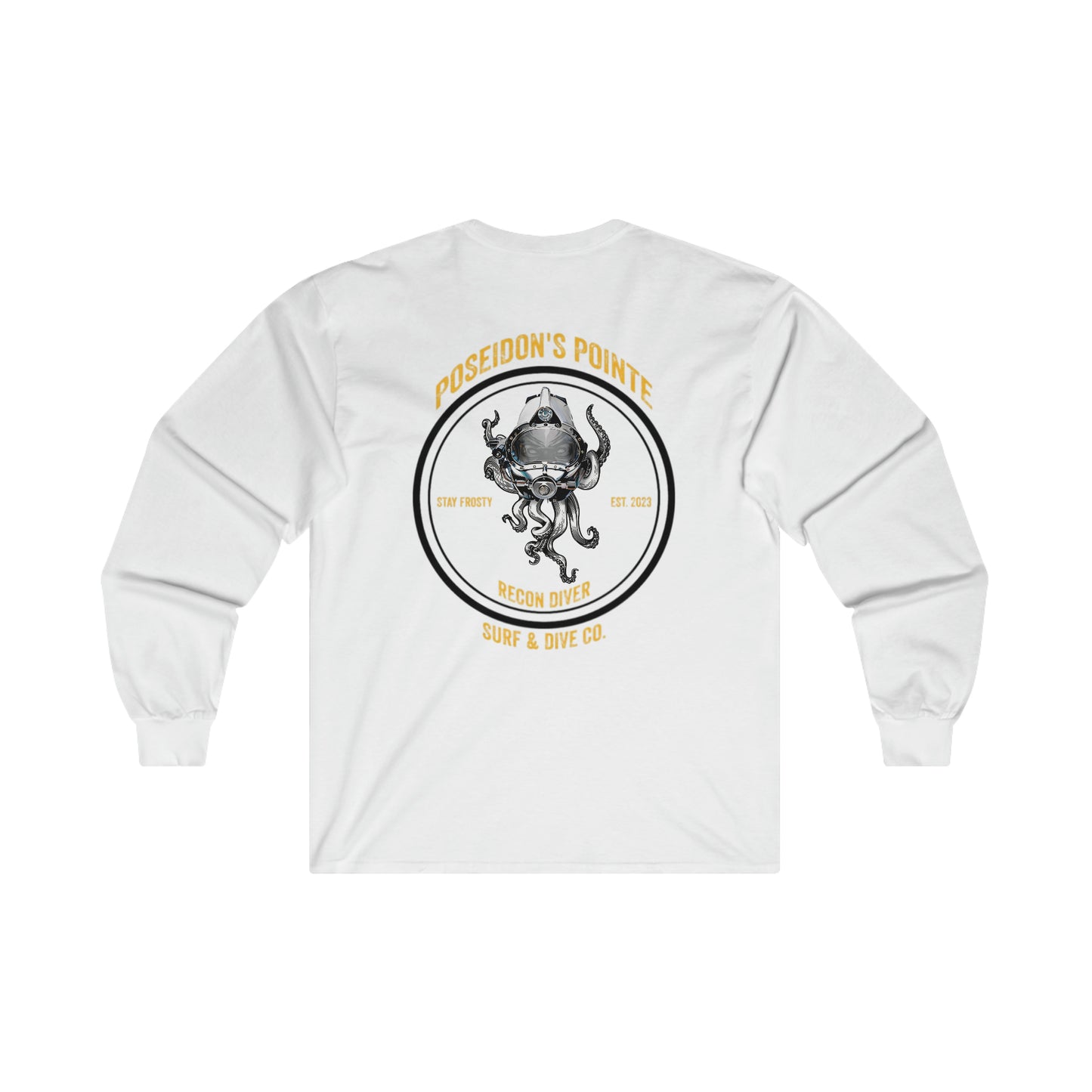 Recon Diver - Skullupus in Kirby Morgan Helmet - Ultra Cotton Long Sleeve Tee