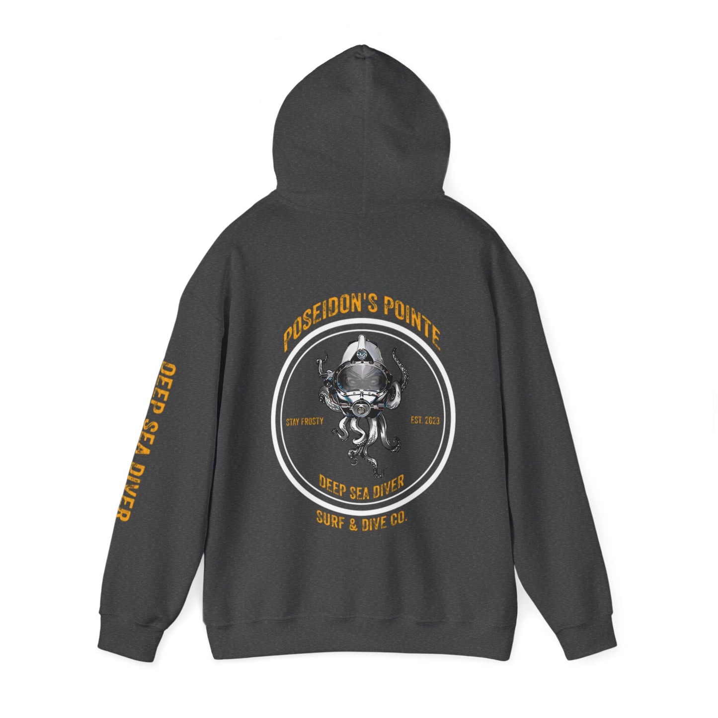 Deep Sea Diver - Skullupus in Kirby Morgan Helmet - Unisex Heavy Blend™ Hooded Sweatshirt