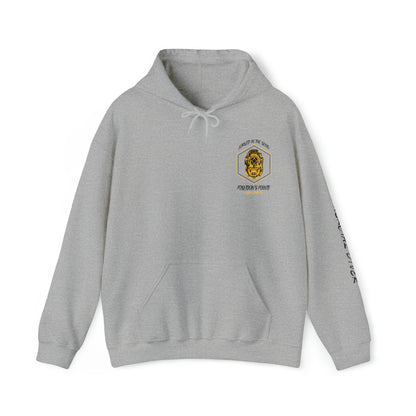 Commercial Diver - Forged in the Seas MAK V Dive Helmet - Unisex Heavy Blend™ Hooded Sweatshirt