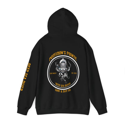 Deep Sea Diver - Skullupus in Kirby Morgan Helmet - Unisex Heavy Blend™ Hooded Sweatshirt