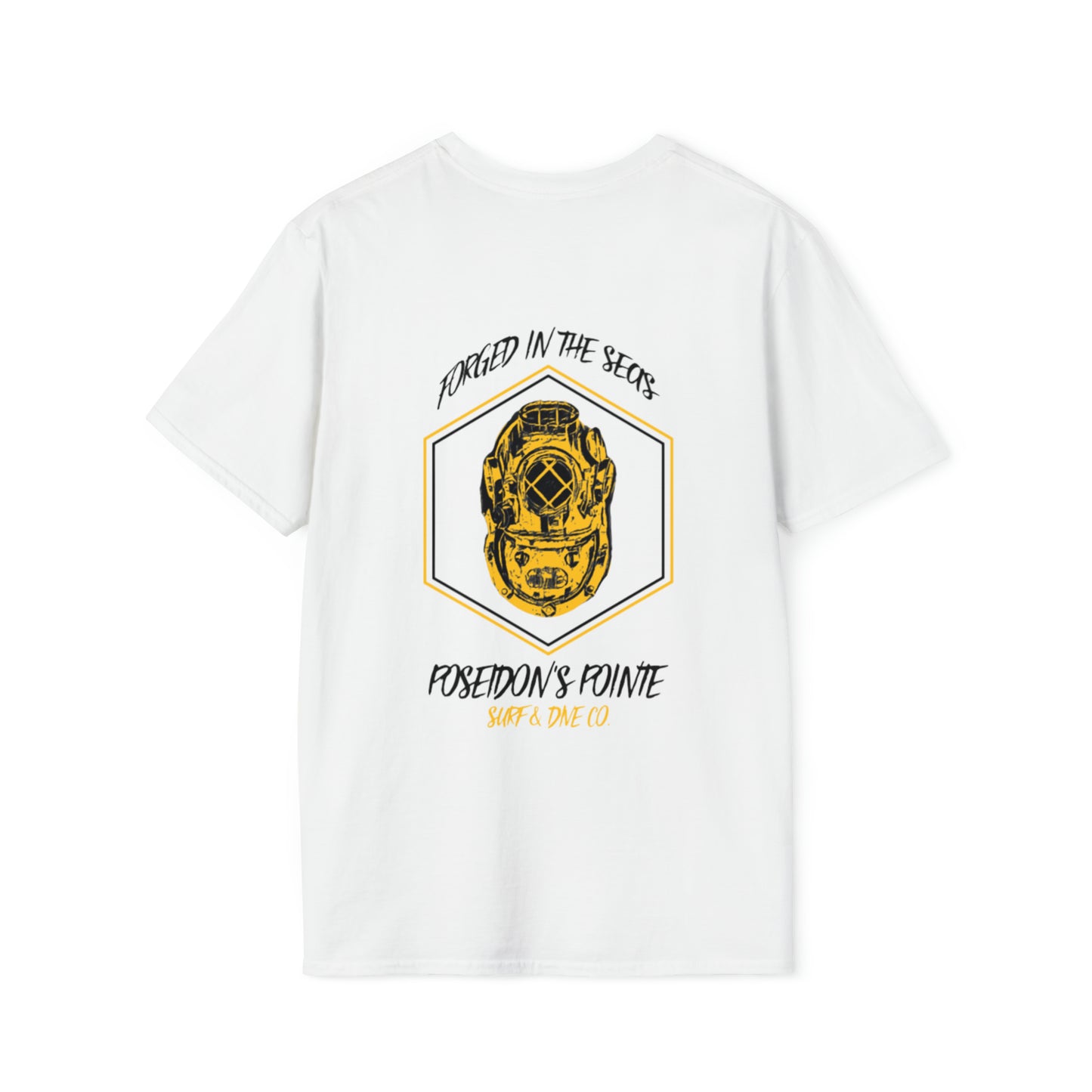 Forged in the Seas MAK V Dive Helmet Unisex Softstyle T-Shirt