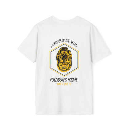 Forged in the Seas MAK V Dive Helmet Unisex Softstyle T-Shirt