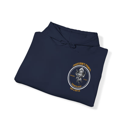 Engineer Diver - Skullupus in Kirby Morgan Helmet - Unisex Heavy Blend™ Hooded Sweatshirt