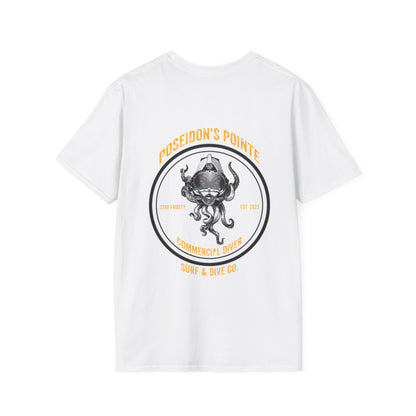Commercial Diver - Skullupus in Kirby Morgan Dive Helmet Unisex Softstyle T-Shirt