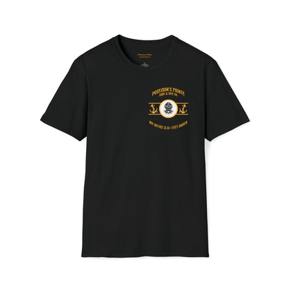 My Office is 6+ Feet Under w/ MAK V Dive Helmet Unisex Softstyle T-Shirt