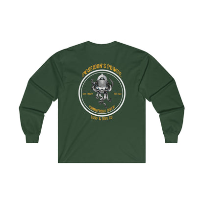Commercial Diver - Skullupus in Kirby Morgan Helmet - Ultra Cotton Long Sleeve Tee