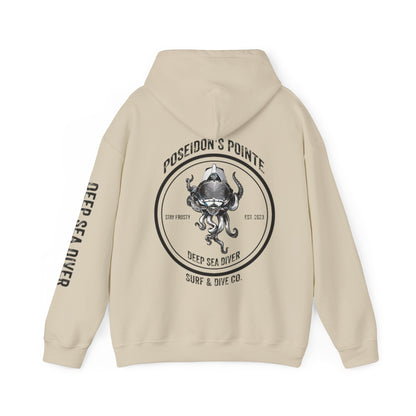 Deep Sea Diver - Skullupus in Kirby Morgan Helmet - Unisex Heavy Blend™ Hooded Sweatshirt