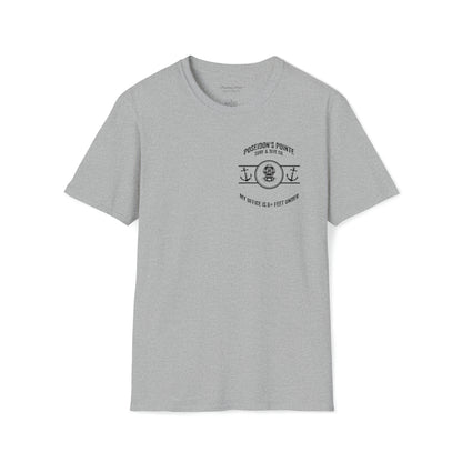 My Office is 6+ Feet Under w/ MAK V Dive Helmet Unisex Softstyle T-Shirt