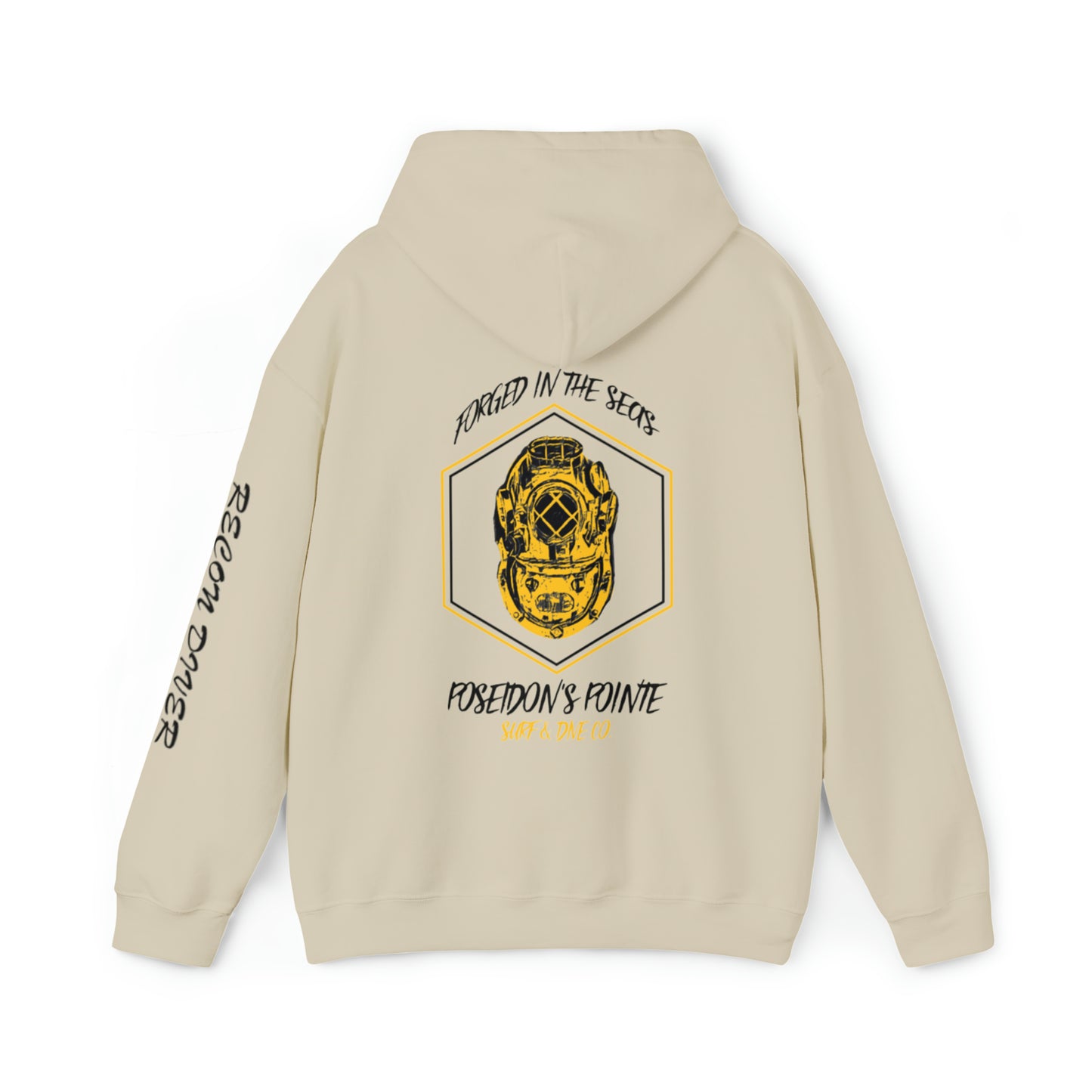 Recon Diver - Forged in the Seas MAK V Dive Helmet - Unisex Heavy Blend™ Hooded Sweatshirt