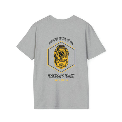 Forged in the Seas MAK V Dive Helmet Unisex Softstyle T-Shirt