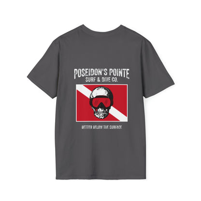 Better Below the Surface w/ Diver Down Flag Unisex Softstyle T-Shirt