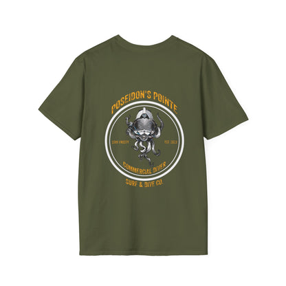 Commercial Diver - Skullupus in Kirby Morgan Dive Helmet Unisex Softstyle T-Shirt
