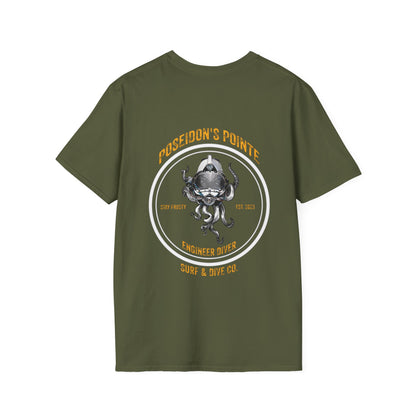 Engineer Diver - Skullupus in Kirby Morgan Dive Helmet Unisex Softstyle T-Shirt