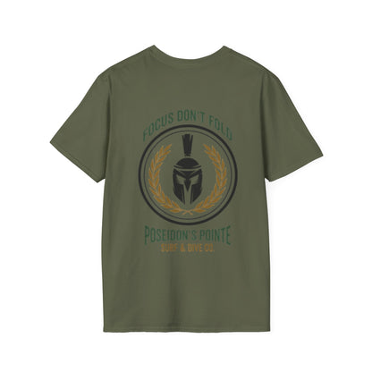 Focus Don't Fold Spartan Helmet Unisex Softstyle T-Shirt