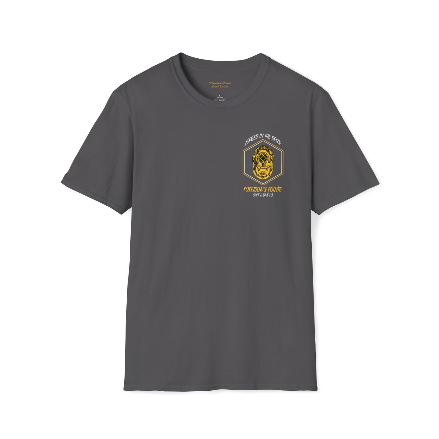 Forged in the Seas MAK V Dive Helmet Unisex Softstyle T-Shirt