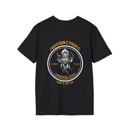 Commercial Diver - Skullupus in Kirby Morgan Dive Helmet Unisex Softstyle T-Shirt
