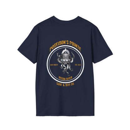 Recon Diver - Skullupus in Kirby Morgan Dive Helmet Unisex Softstyle T-Shirt