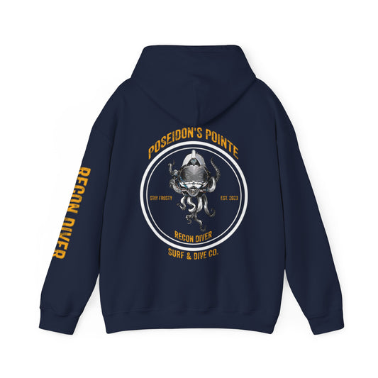 Recon Diver - Skullupus in Kirby Morgan Helmet - Unisex Heavy Blend™ Hooded Sweatshirt