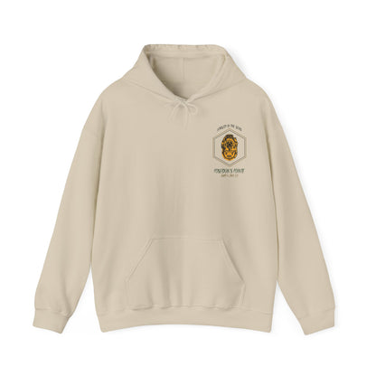 Forged in the Seas MAK V Dive Helmet (Green / Gold) - Unisex Heavy Blend™ Hooded Sweatshirt