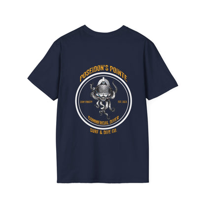 Commercial Diver - Skullupus in Kirby Morgan Dive Helmet Unisex Softstyle T-Shirt