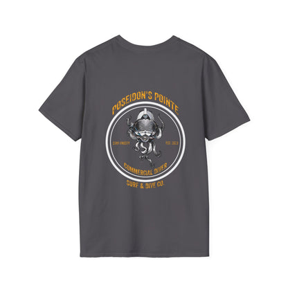 Commercial Diver - Skullupus in Kirby Morgan Dive Helmet Unisex Softstyle T-Shirt
