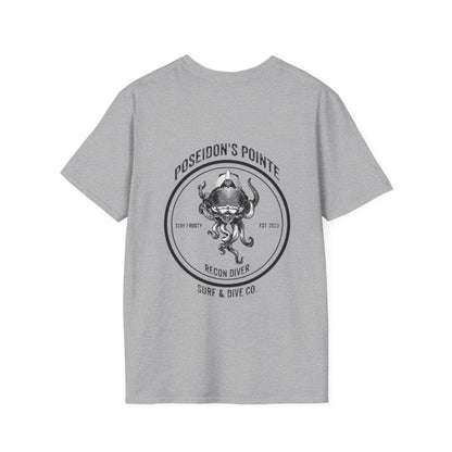 Recon Diver - Skullupus in Kirby Morgan Dive Helmet Unisex Softstyle T-Shirt