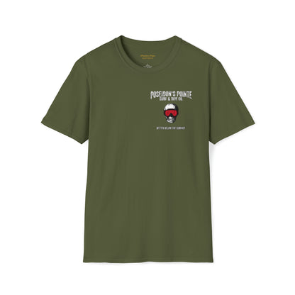 Better Below the Surface w/ Diver Down Flag Unisex Softstyle T-Shirt