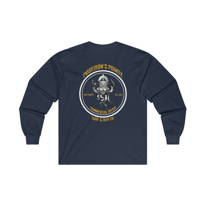 Commercial Diver - Skullupus in Kirby Morgan Helmet - Ultra Cotton Long Sleeve Tee