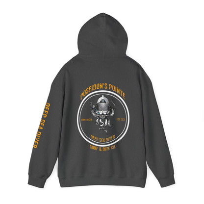 Deep Sea Diver - Skullupus in Kirby Morgan Helmet - Unisex Heavy Blend™ Hooded Sweatshirt